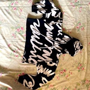 Black and white sweatsuit outfit